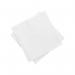 This photograph captures a stack of Blake & White 2ply napkins, with a crisp white color and a gentle smile pattern. The napkins are 33 x 33cm and folded four times, totaling 2000 in the pack. Perfect for any occasion.