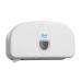 The photograph captures the sleek and modern design of the Blake & White tissue dispensers. The pure white color adds a touch of elegance, while the compact micro mini size makes it perfect for small spaces. The dispensers smile-shaped opening brings a touch of playfulness to any bathroom.