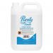 The photo captures a Blake & White washroom and toilet sparkling and spotless, thanks to the powerful cleaning action of Purely Smile Toilet Bowl Cleaner. The 5L bottle shines in the background, with a bright and inviting label.
