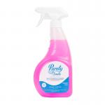 A photo of Blake & White Disinfectant Purely Smile Bactericidal Multi Surface Cleaner shows a 750ml bottle with a clean and minimalistic design. The label indicates its disinfecting and bactericidal properties, while the bright, white cap adds a touch of simplicity.