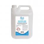 The photograph captures a bottle of Blake & White Multipurpose Cleaner, adorned with a Purely Smile label. The cleaner is a Multifresh Hard Surface Cleaner and comes in a 5L size. The product code can be seen on the label as PS2110.