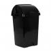 A sleek, modern black and white roll top bin with a capacity of 25 litres. The pure white smile design adds a touch of fun to the otherwise practical bin. Perfect for any space needing a functional yet stylish waste management solution.