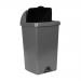 Purely Smile Roll Top Bin Grey 50 Litre PS3301