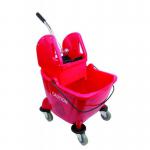 Purely Smile Kentucky Mop Bucket & Wringer 25L Red PS8100