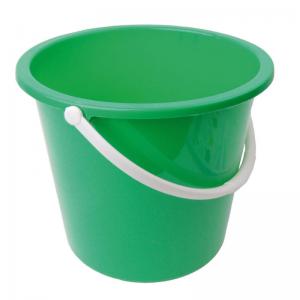 Purely Smile Round Plastic Bucket 9 Litre Green PS8122
