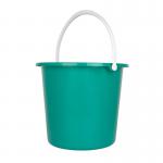 Purely Smile Round Plastic Bucket 9L Green PS8122