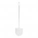 A sleek and modern white toilet brush with a dome-shaped head, designed by Blake & White Washroom Systems for a purely clean and hygienic bathroom experience. The ergonomic handle and durable bristles make this brush an essential tool for any bathroom.