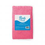 In the image, there are 10 red microfiber cloths with a Blake & White logo. The cloths have a soft texture and clean, white edges. They are neatly stacked on top of each other and seem to be perfect for cleaning tasks.