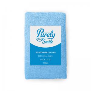 Click to view product details and reviews for Purely Smile Microfibre Cloths Blue Pack Of 10 Ps8511.