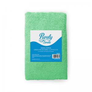 Click to view product details and reviews for Purely Smile Microfibre Cloths Green Pack Of 10 Ps8512.