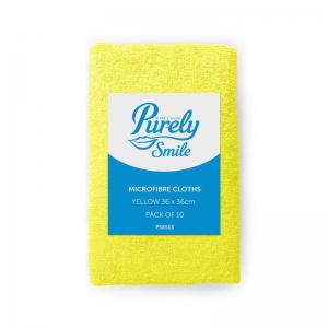 Click to view product details and reviews for Purely Smile Microfibre Cloths Yellow Pack Of 10 Ps8513.