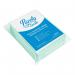 The photo shows a pack of 50 Purely Smile Multipurpose Wiping Cloths in green. The cloths are made of white cloth material and feature the Blake & White Cloths and Wipes logo. The pack is neatly arranged and ready for use.