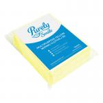 The picture shows a pack of 50 yellow Blake & White Cloths and Wipes, each with a bright smiley face design. These multipurpose wiping cloths are purely made for gentle yet effective cleaning.