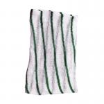 In the photo, there is a pack of Ramon Hygiene Cloths and Wipes. The dishcloth is striped green and there are 10 pieces in total. The packaging has the product name and brand prominently displayed.