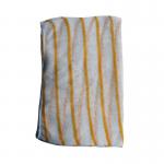 This photo shows 10 yellow striped dishcloths from Ramon, known as Hygiene Cloths and Wipes. They have a bright and cheerful appearance, perfect for cleaning and wiping tasks around the house. The dishcloths have a soft and absorbent texture, making them versatile and practical for any household.