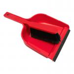 Purely Smile Dustpan & Brush Plastic Red PS8600