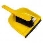 Purely Smile Dustpan & Brush Plastic Yellow PS8603