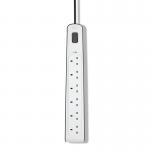 Belkin Surge Protector Extension Lead 6 Sockets 2m White BSV603AF2M BL64357