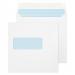 Blake Everyday White Window Gummed Square Wallet 155x155mm 100gsm Pack 500 Code 0155W 0155W