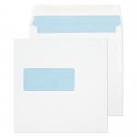 Blake Everyday White Window Gummed Square Wallet 165x165mm 100gsm Pack 500 Code 0165W 0165W