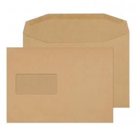 Blake Everyday Manilla Window Gummed Mailer 162x238mm 80gsm Pack 500 Code 1008 1008