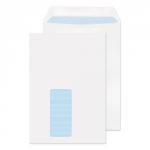 Blake Purely Everyday White Window Self Seal Pocket 229x162mm 90gsm Pack 500 12084