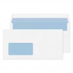 Blake Everyday White Window Self Seal Wallet 110x220mm 75gsm Pack 1000 Code 12774 12774