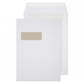 Blake Packaging White Window Peel & Seal Board Back Pocket 324x229mm 150gsm Pack 125 Code 12901 12901