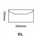 Blake Everyday Manilla Gummed Mailer 110x220mm 80gsm Pack 1000 Code 13780 13780