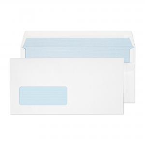 Blake Everyday White Window Self Seal Wallet 110x220mm 90gsm Pack 1000