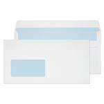 Blake Everyday White Window Self Seal Wallet 5x229mm 90gsm Pack 1000 Code 15884 15884