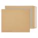 A photo of Blake Board Backed Envelopes would show a stack of manilla envelopes with a peel & seal closure. The envelopes have a back pocket and measure 394x318mm. They are made of 120gsm board and come in a pack of 125.
