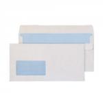 Blake Purely Everyday White Window Self Seal Wallet 121x235mm 90gsm Pack 1000 16884
