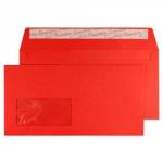 Blake Creative Colour Pillar Box Red Window Peel & Seal Wallet 114x229mm 120gsm Pack 500 206W
