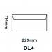 Blake Shine Metallic Gold Peel & Seal Wallet 114x229mm 130gsm Pack 25 Code 25213 25213