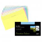 Blake Colour Assorted Peel & Seal Wallet 114x229mm 120gsm Pack 25 Code 25456 25456