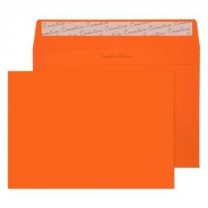 Image of Blake Colour Pumpkin Orange Peel & Seal Wallet 162x229mm 120gsm