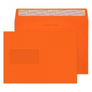 Image of Blake Colour Pumpkin Orange Window Peel & Seal Wallet 162x229mm