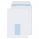 Blake Everyday Ultra White Window Peel & Seal Pocket 229x162mm 120gsm Pack 500 Code 33084 33084