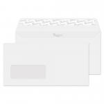 Blake Premium Business Brilliant White Wove Window Peel & Seal Wallet 110x220mm 120gsm Pack 500 Code 37884 37884