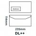 Blake Everyday White Window Gummed Mailer 114x235mm 90gsm Pack 1000 Code 3909 3909