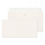 This photo shows a stack of Blake miscellaneous sized envelopes in premium business high white laid paper. The envelopes feature a peel & seal closure and measure 110x220mm. They are made with 120gsm paper and come in a pack of 500.