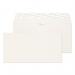 This photo shows a stack of Blake miscellaneous sized envelopes in premium business high white laid paper. The envelopes feature a peel & seal closure and measure 110x220mm. They are made with 120gsm paper and come in a pack of 500.