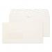The image showcases a pack of 500 Blake miscellaneous sized envelopes. They feature a high white laid texture and a convenient peel & seal closure. The envelopes are 110x220mm in size and made with a durable 120gsm paper. Perfect for business and professional use.