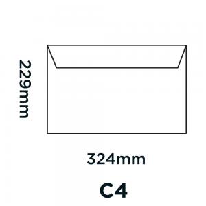 Image of Blake Colour Pumpkin Orange Peel & Seal Pocket 324x229mm 120gsm