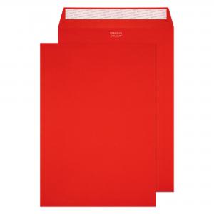 Image of Blake Colour Pillar Box Red Peel & Seal Pocket 324x229mm 120gsm