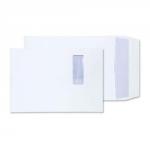 Blake Purely Packaging White Window Peel & Seal Gusset Pocket 350x250x25mm 140gsm Pack 125 41062W