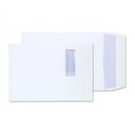 Blake Packaging White Window Peel & Seal Gusset Pocket 350x250mm 140gsm Pack 125 Code 41062W 41062W