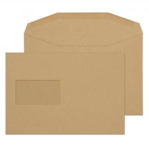 Blake Everyday Manilla Window Gummed Mailer 162x235mm 80gsm Pack 500