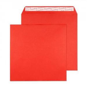 Image of Blake Colour Pillar Box Red Peel & Seal Square Wallet 220x220mm